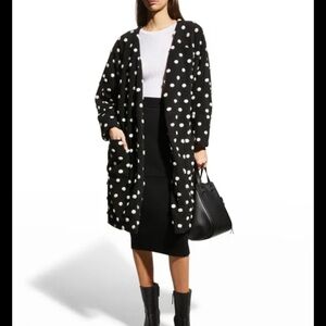 NWOT Farm Rio Polka Dot Midi Coat